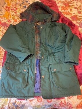 Field & Stream Green Hooded Parka Jacket